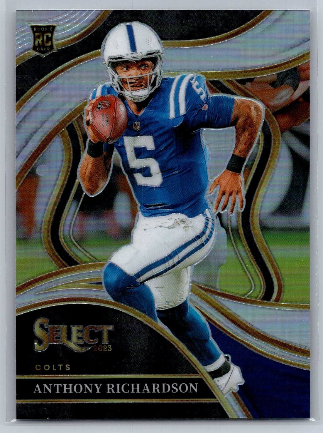 2023 panini select football anthony richardson club level silver prizm rc #297
