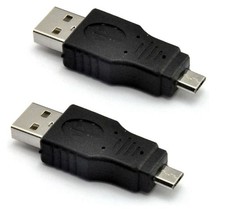 2pk USB A To Micro USB, Male To Male Adaptor