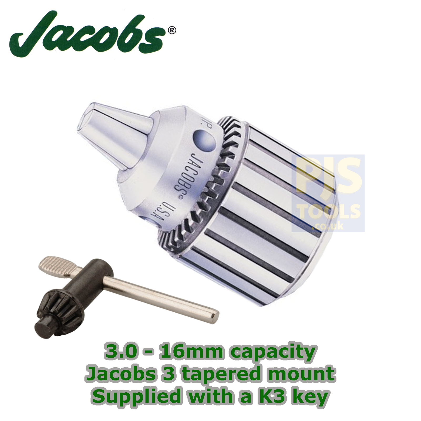Jacobs 3A 3JT taper mount heavy duty 