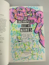 SIGNED WITH GRAFFITI ART - An Incomplete List of Names: Poems by Michael Torres
