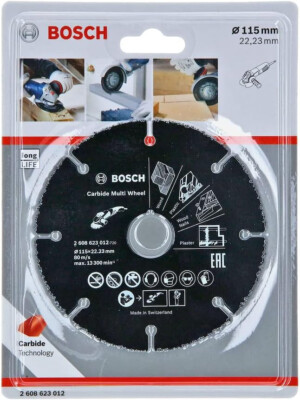 Bosch Trennscheibe 115 x 22,23 x 1mm Carbide Multi Wheel Zubehör Winkelschleifer