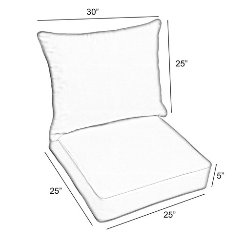 Juego de almohada y cojín para el hogar Sorra cuchillo al aire libre borde asientos profundos - Imagen 106 de 108