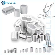Aluminium Swage Crimps Sleeves Wire Rope Cable Ferrules For Stainless Steel Wire