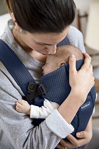 BabyBjörn Babytrage Mini 3D-Netzstoff Marineblau - Bild 2 von 6