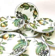 10 Pier 1 England Angleterre Macintosh Coupe Soup Bowl Fruit Paste Bowls 8.5"