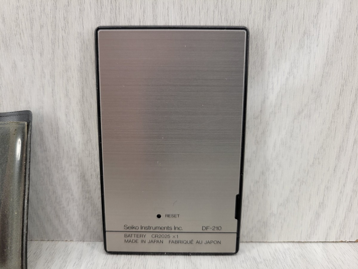 Vintage Seiko DF-210 Phone Card Plus Telephone Number Storage