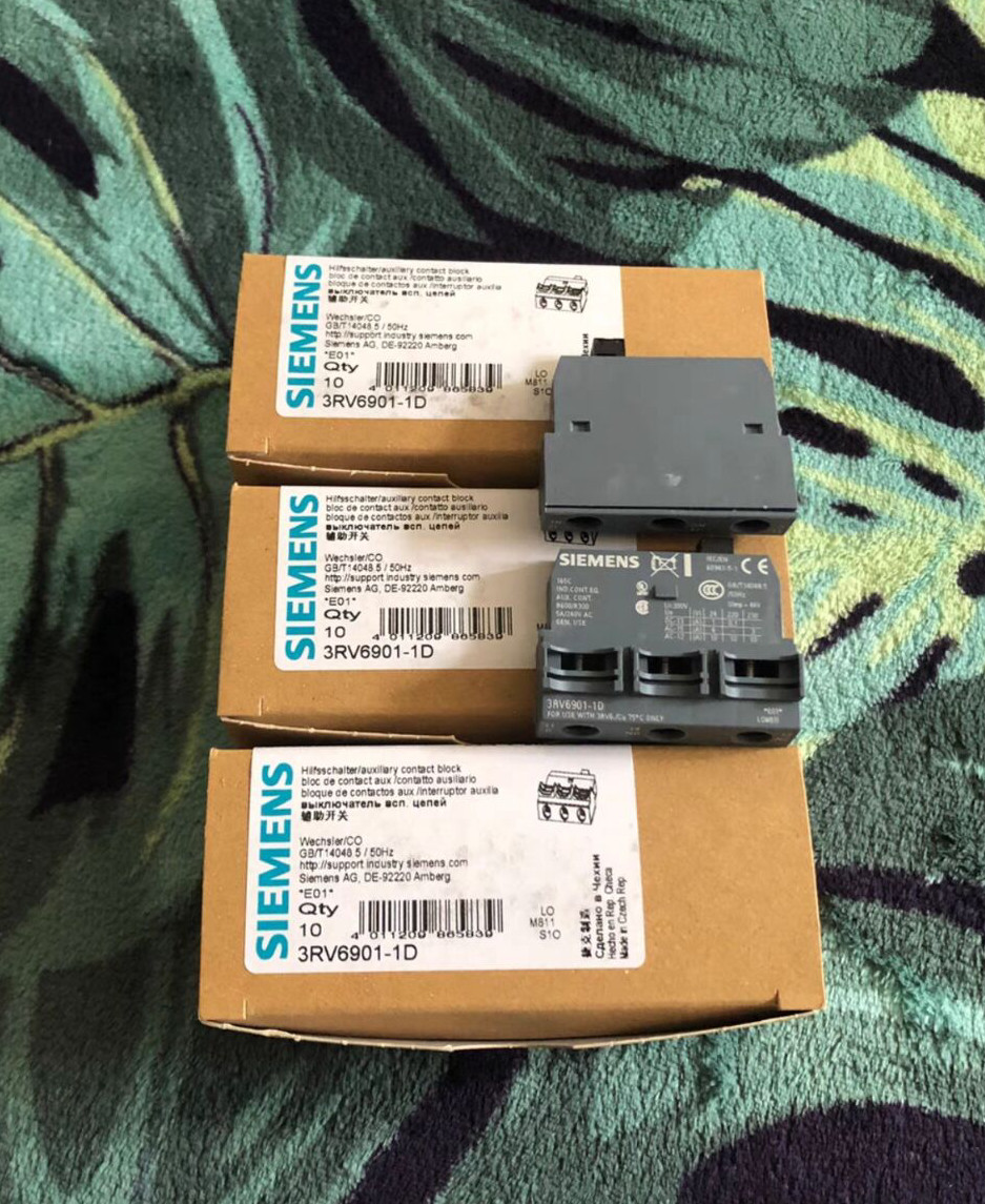 10pcs/1Box New Siemens 3RV6901-1D Auxiliary Contacts In Box Brand Free Ship
