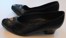 * bonne forme PERUGIA Leder Schuhe Pumps Gr. 5 1/2 H 38,5 TOP Schwarz
