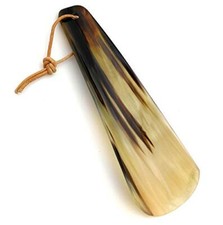 Shoe Horn Made with Real Horn Handmade. Home or Travel Use. Shoehorn for 7''