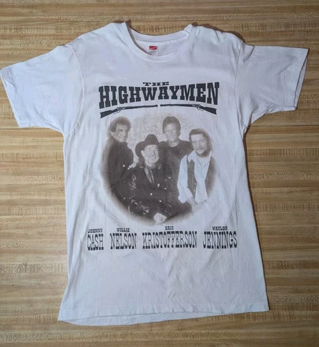 The Highwaymen Tour Vintage 90’s T-Shirt Cash Nelson Kristof Vintage vintage concert t-shirt, vintage, size XL, single stitch, B+ condition