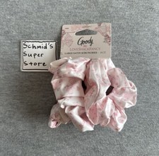 LoveShackFancy X Goody Large Satin Scrunchies Rosa Beaux and English Ivy 3ct HTF