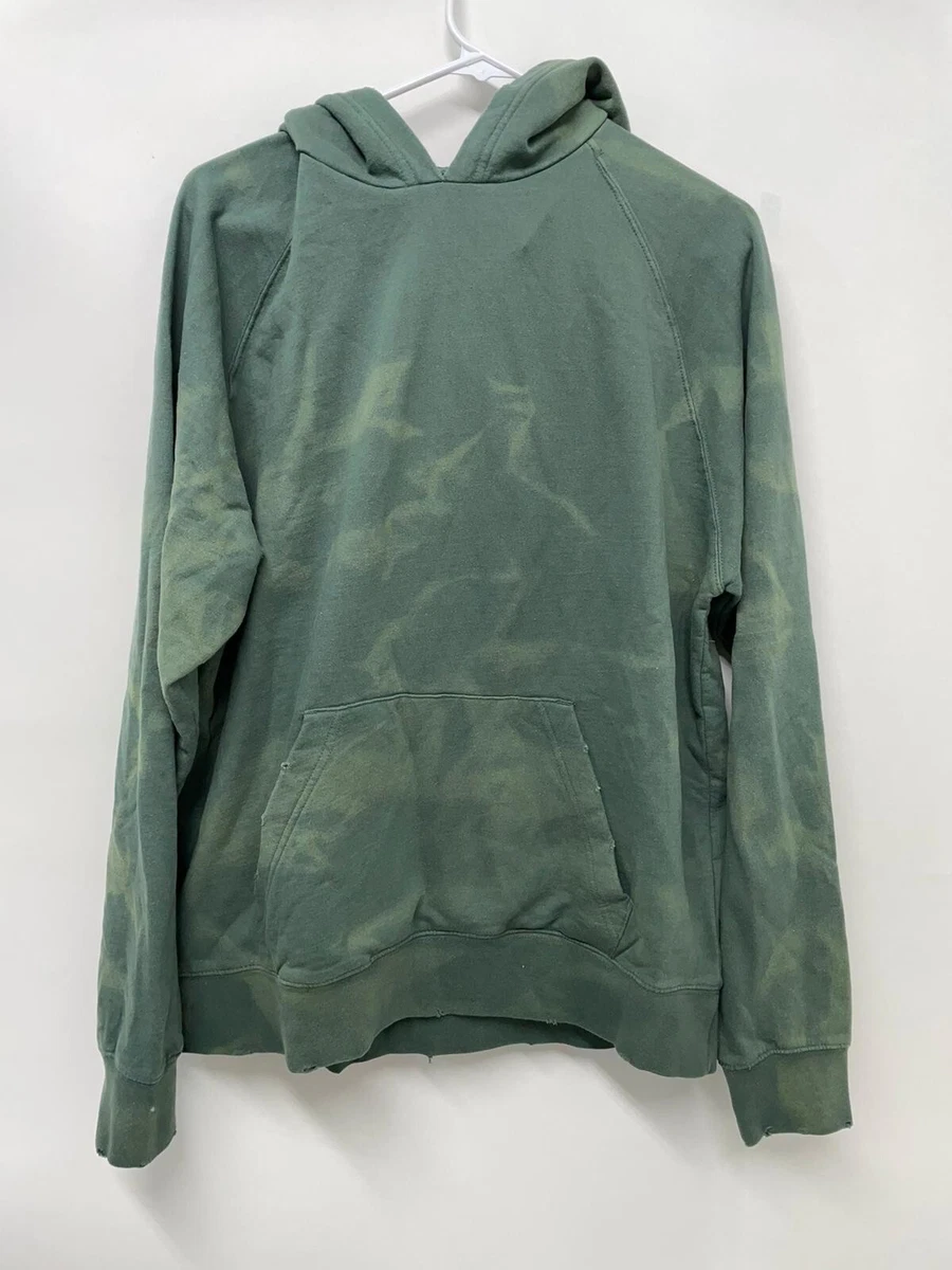 BDG Urban Outfitters Mens S Vintage Sun Bleach Washed Hoodie Sweatshirt Green