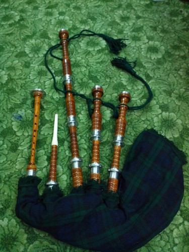 SCOTTISH GREAT HIGHLAND BAGPIPE ROSEWOOD NATURAL VARIOUS DESIGN AIR BAGS COVERS - Picture 7 of 8