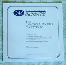 Creative Memories 12x12 White Ruled Scrapbook Pages 10 pages 5 sheets NEW