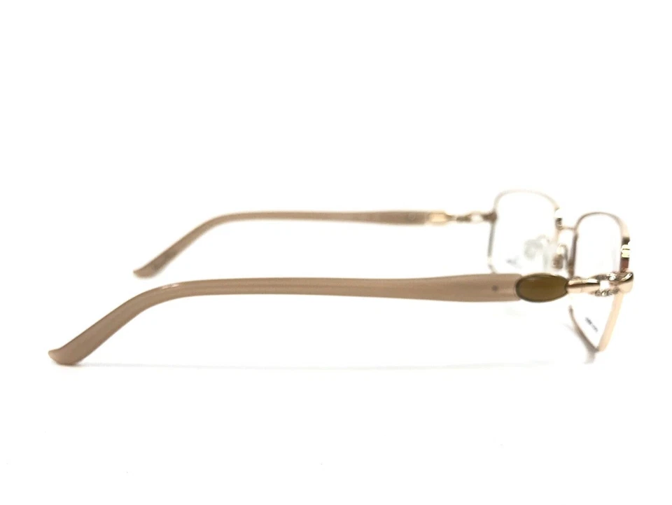 Marcos de gafas Sophia Loren M235 057 cristales rectangulares dorados desnudos 53-16-135 Foto 3 de 4