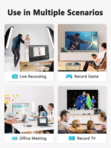 USB 3.0 to Dual HDMI Adapter 2-in-1 for Dual screens 1080/60Hz USB A Type C USBC - Picture 7 of 8
