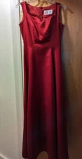 Stunning Coveted Red Satin-Like Choir Dress