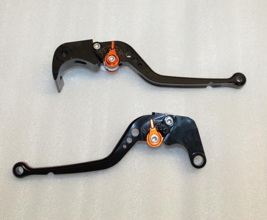 Leviers courts d'embrayage en alu taillé dans la masse pour moto Yamaha R6 R1