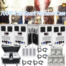 4PCS Cold Spark Machine 700W Stage Effect DMX Firework DJ Event Party Wedding