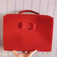 New 2020 Estee Lauder Red Velvet Cosmetic Makeup Bag Train Case