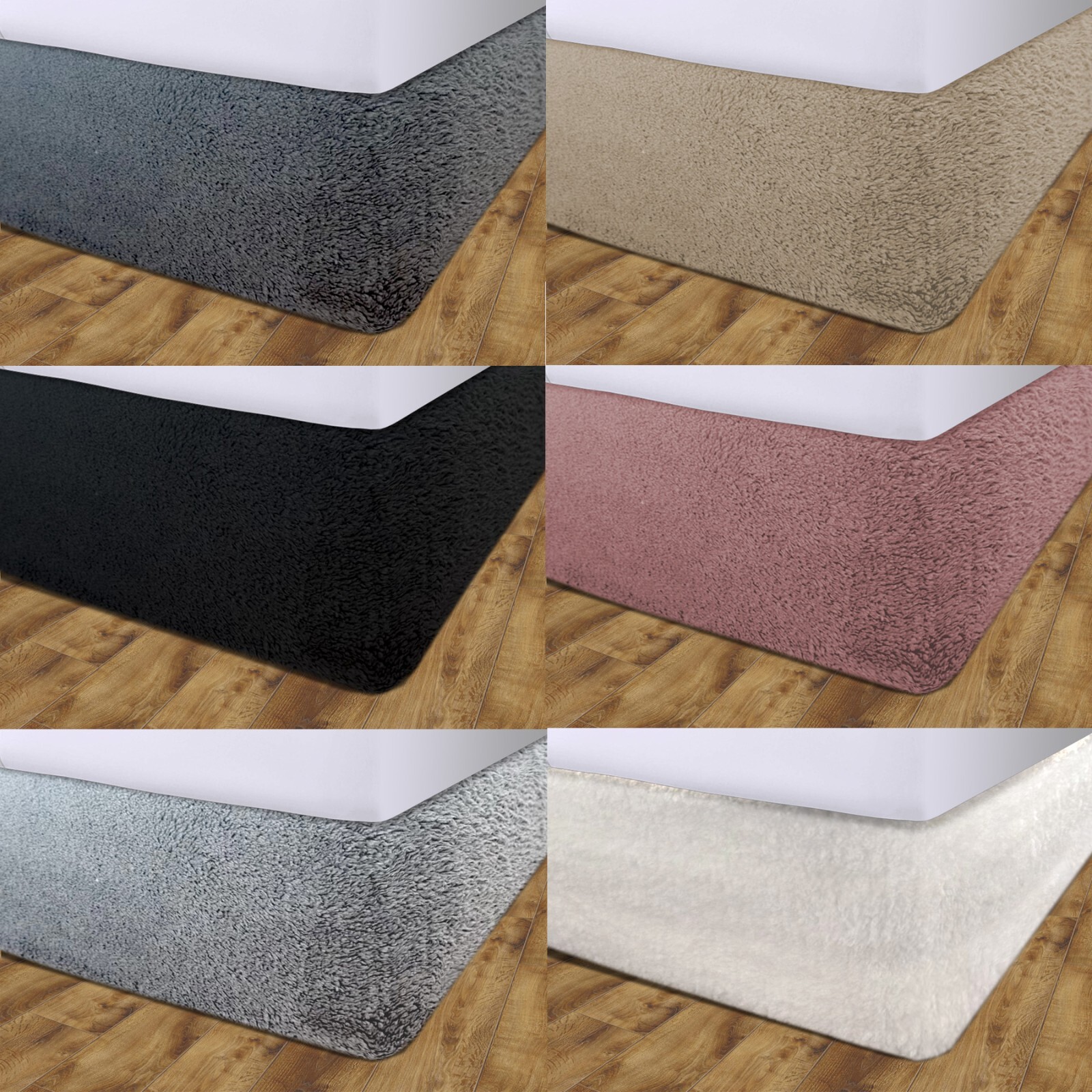 Teddy Fleece Bed Valance Elasticated Divan Skirt Single Double King