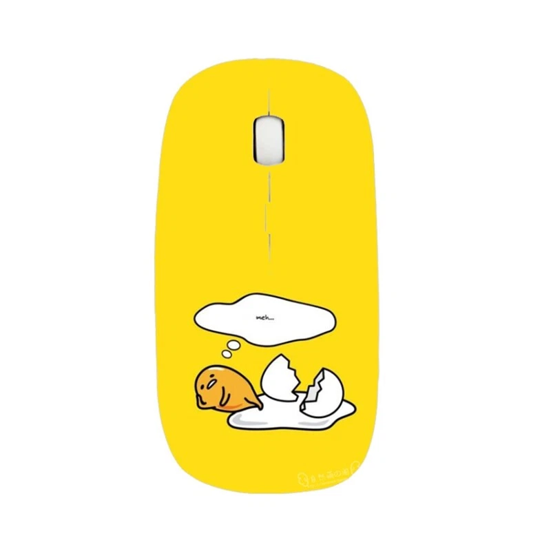 New Gudetama Cartoon Wireless Optical Mouse – DIY Pattern Print For PC Laptop - Image 4 of 4