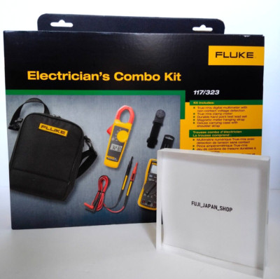 New Fluke 117/323 Electricians Combo Kit Digital Multimeter Clamp Meter 