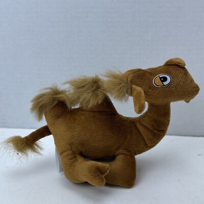 2006 KING Plush 2 Hump Laying CAMEL 6'' Soft Cuddly Stuffed Anmimal Toy Brown