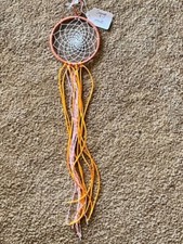 handmade dreamcatcher dream catcher Orange and White