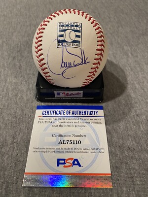 COLORADO ROCKIES- LARRY WALKER AUTOGRAPH HALL OF FAME LOGO BASEBALL PSA ...