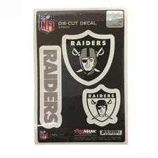 Team ProMark NFL Oakland Raiders Die-Cut Decal Sticker 3-Pack Made in U.S.A