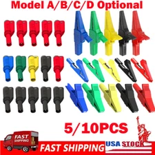 Insulated Alligator Clip Electrical Crocodile Clamp for 2/4mm Test Probe