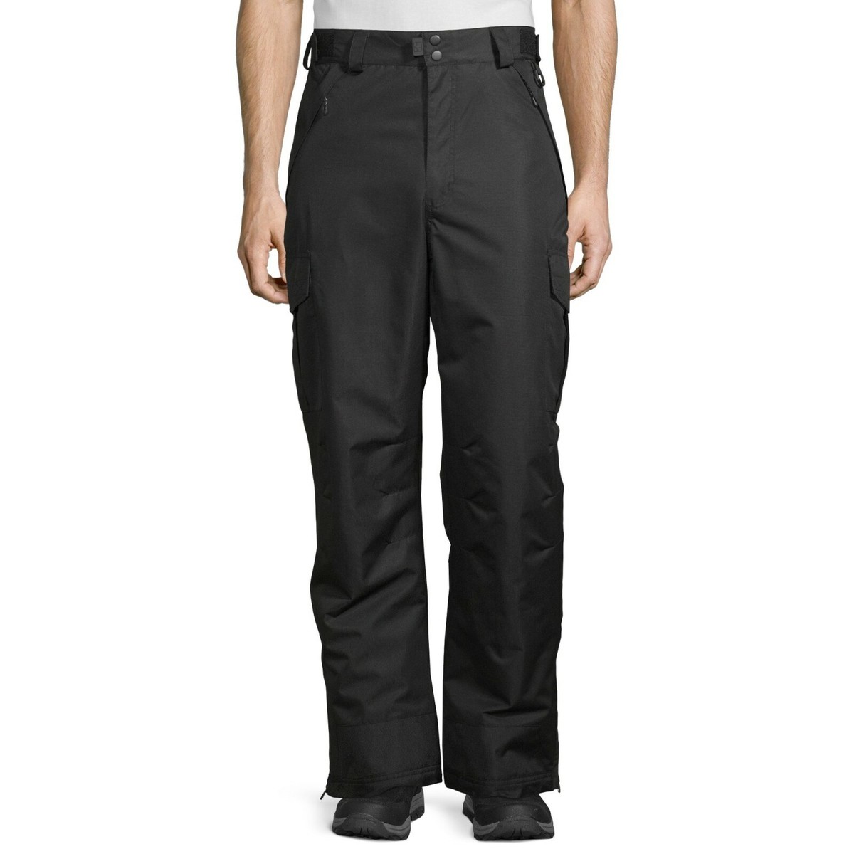 Swiss+Tech Men's Black Double Cargo Snow Ski Pants Size 4XL