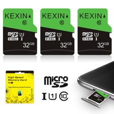 KEXIN 32GB Micro SD Card 3Pack C10 UHS-I U1 SDHC Memory Card TF Cards Storage