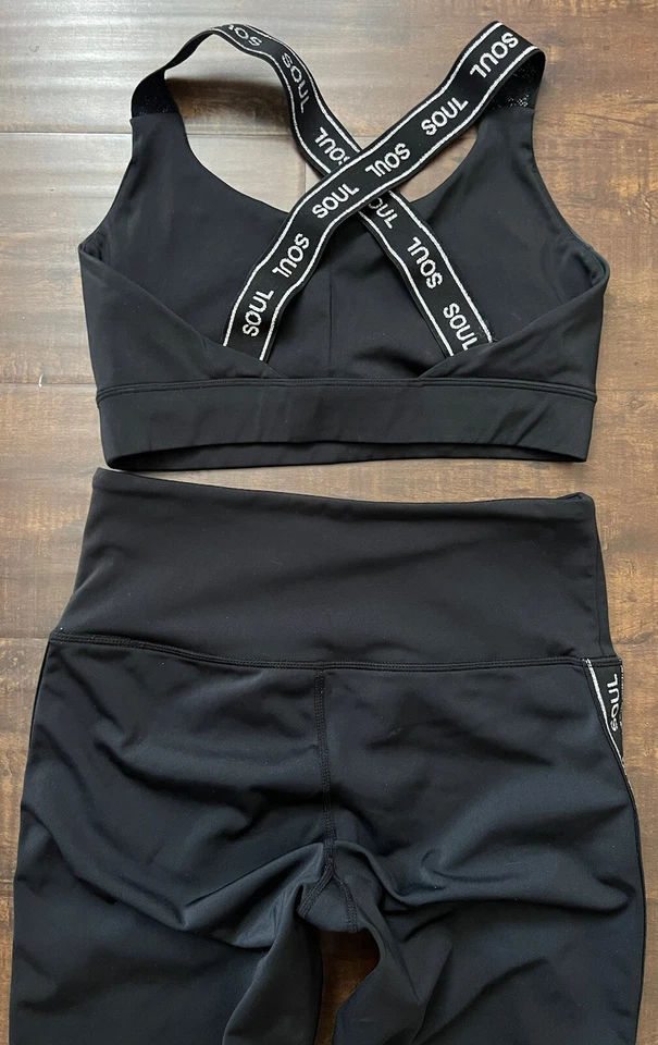 SOULCYCLE Mujer Conjunto de 2 Piezas Sujetador/Gimnasio Leggings Ropa Activa YOGA FITNESS Talla S Foto 3 de 4
