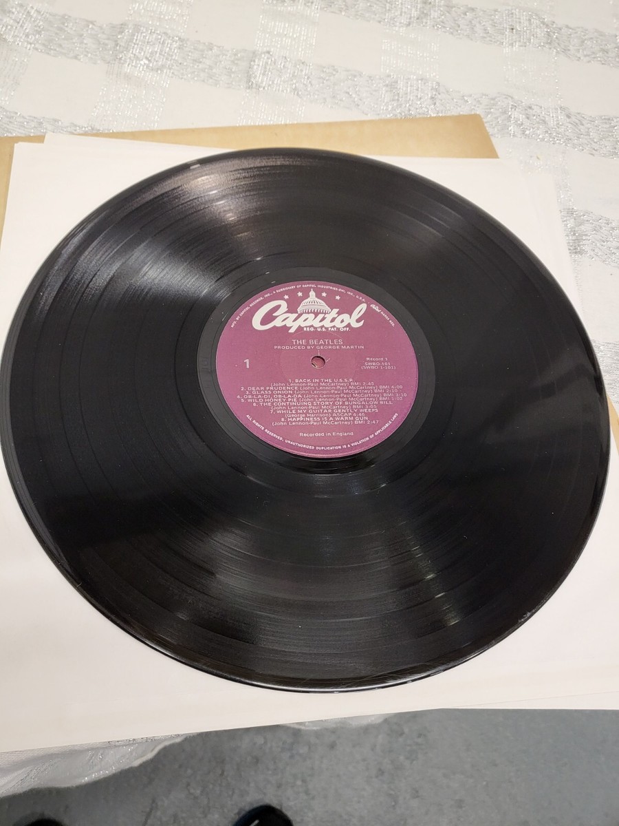 The Beatles White Album Vinyl 1978 Capital Press HARD TO