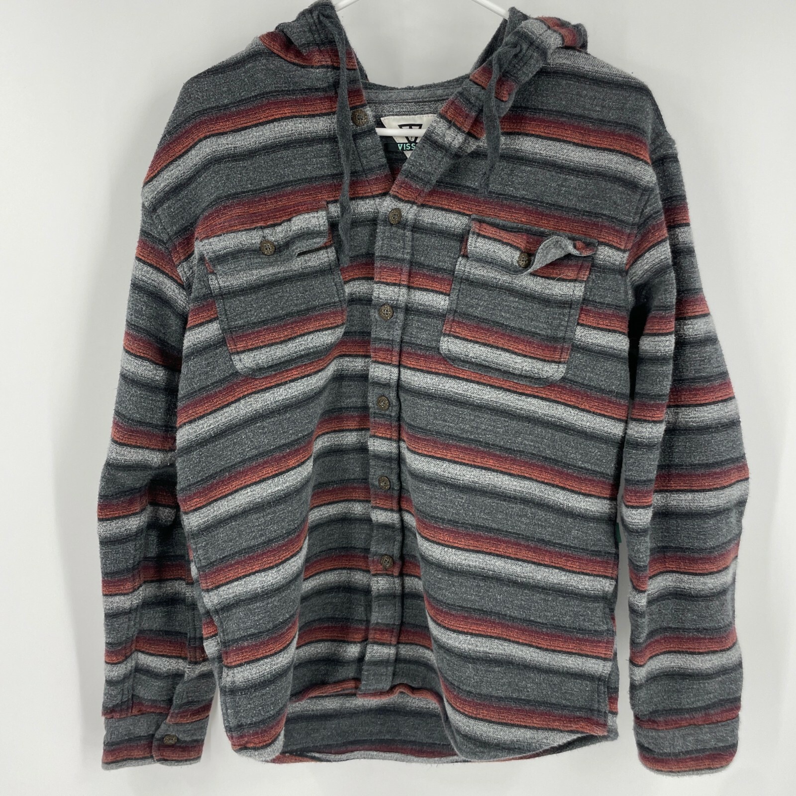 Vissla Sweater Men Large Hoodie Button 