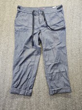 Tommy Hilfiger Lightweight Drawstring Waist Pants Sz 10 Rolled Cuff Straight leg