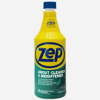 Zep GROUT CLEANER & Whitener 32 oz. Professional Strength Stains Lines  ZU104632