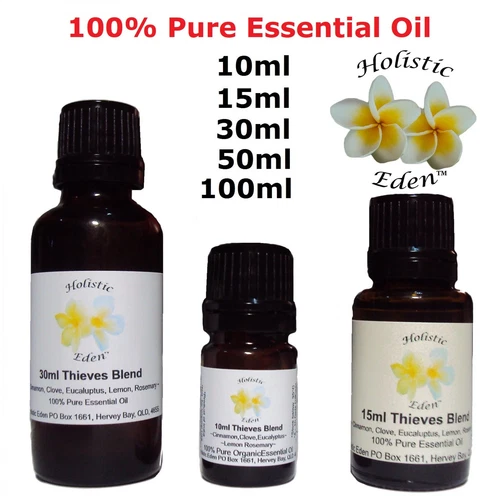 4 Thieves Essential Oil Blend Aromatherapy Therapeutic Grade 100% Pure EO