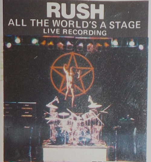 RUSH ALL THE WORLD'S A STAGE Cassette ANTHEM 2112 WORKING MAN BY-TOR & SNOW DOG
