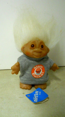 DAM 1986 Troll Doll Slam Dunker T-Shirt Style 57006 4.5'' White Hair