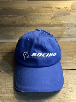 Boeing Jets Hat cap blue strapback aerospace aviation airplanes airlines flight