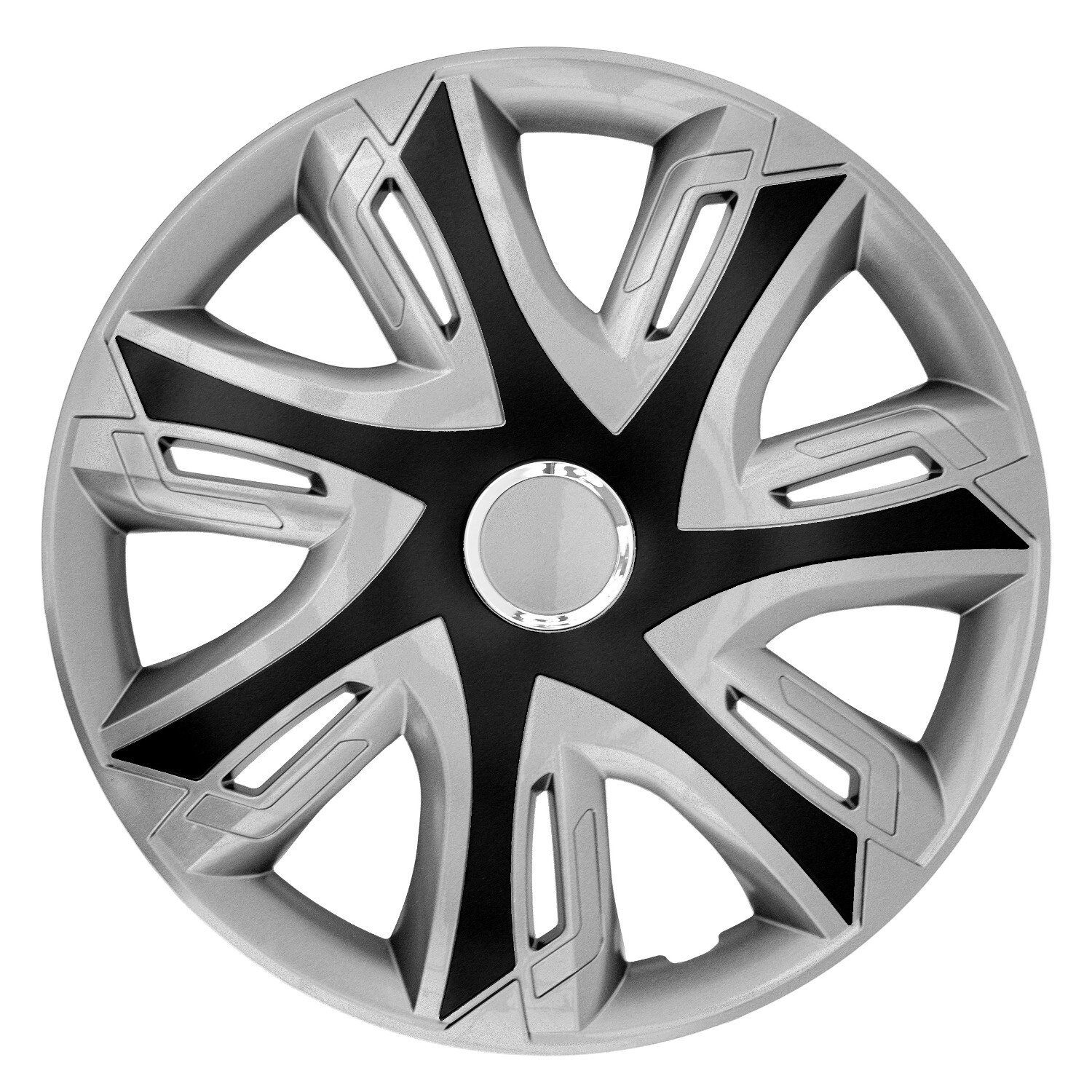 Coperture decorative per cerchi in acciaio set da 4 adatte per autoveicoli