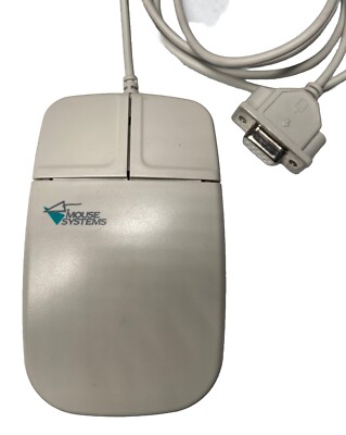 Vtg Mouse Systems Serial Computer Mouse Trackball Generic 2-Button 403917-006