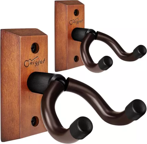 SNIGJAT Guitar Wall Mount 2 Pack, Guitar Wall Hanger, Guitar Hanger Wall Hook Ho