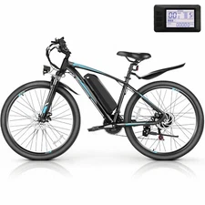 500W 48V Electric Mountain Bike 27.5in Cruiser Bicycle Shimano 21Speed eBike+LCD