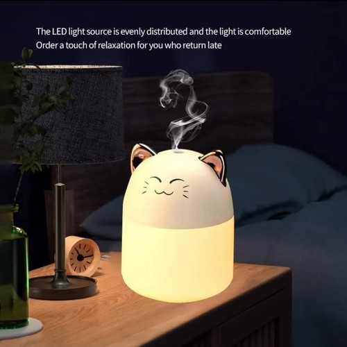 250ML Luftbefeuchter LED Licht Ultraschall Duftöl Aroma Diffuser Humidifier Mini - Bild 3 von 9