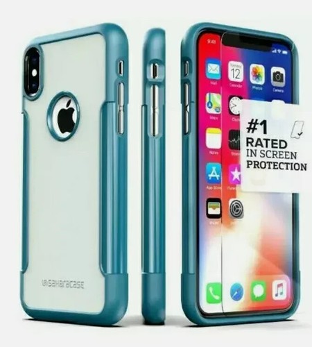 Sahara Case & Glass Screen Protection Kit - iPhone X/XS Lizard Blue - 第 1/8 張圖片