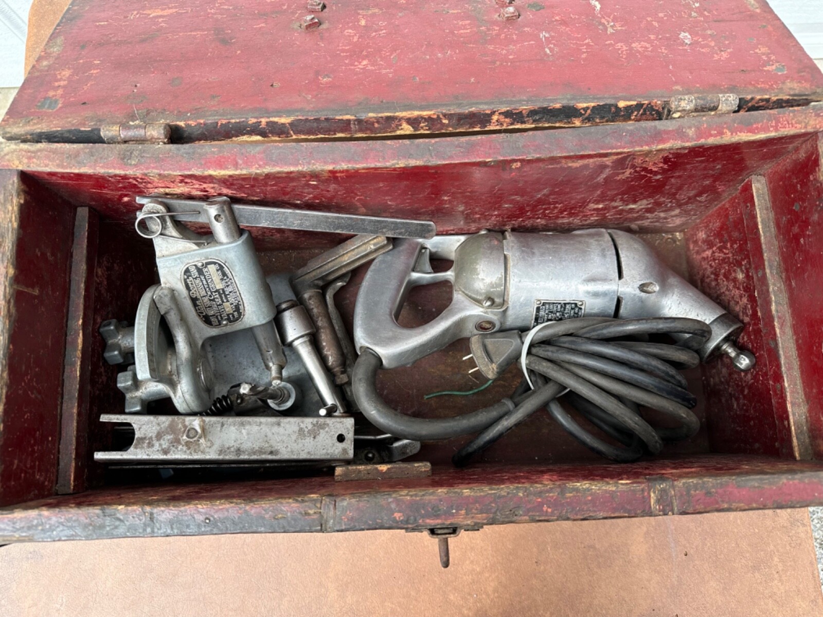 Vintage Van Dorn Vibro Centric Valve Seat Grinder Type B With Case And